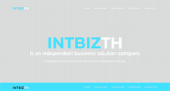 Desktop Screenshot of intbizth.co.th
